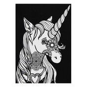 Unicorn Colour-In Velvet Picture