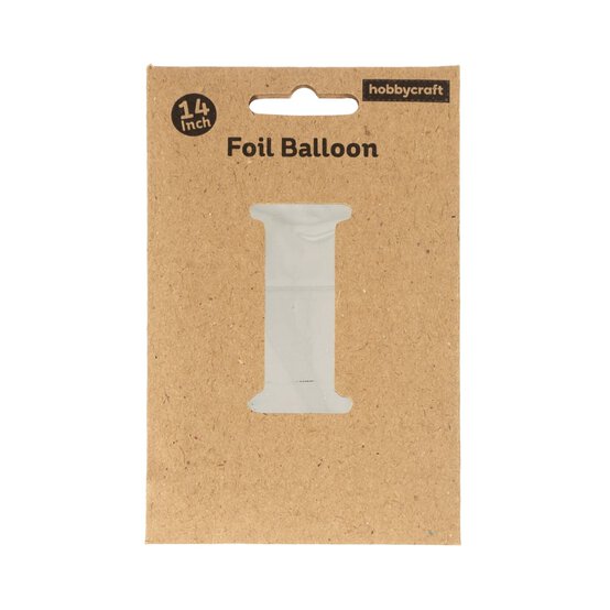 Silver Foil Letter I Balloon image number 3