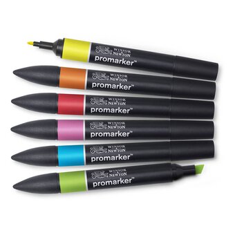 Winsor & Newton Vibrant Tone Promarkers 6 Pack