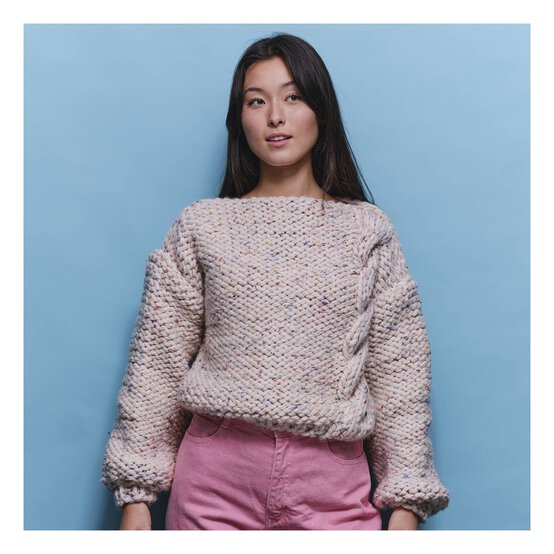 Knitcraft Chunky Cable Jumper Digital Pattern 0117 image number 1