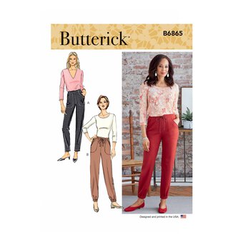 Butterick Women&rsquo;s Trousers Sewing Pattern B6865 (XS-XXL)