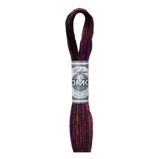 DMC Brown and Purple Coloris Mouline Cotton Thread 8m (4522) image number 1