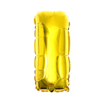 Gold Foil Letter I Balloon