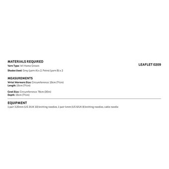 Knitcraft Honeycomb Snood and Wrist Warmers Digital Pattern 0209