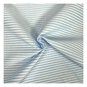 Blue Stripe Polycotton Fabric by the Metre image number 1