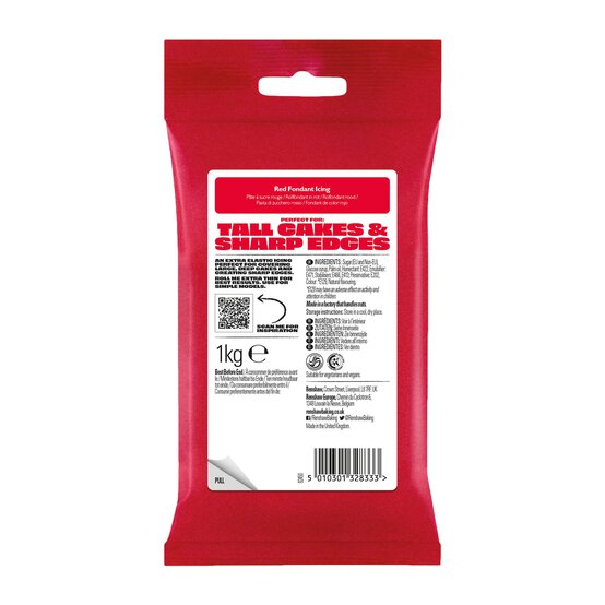 Renshaw Red Extra Ready To Roll Icing 1kg image number 1