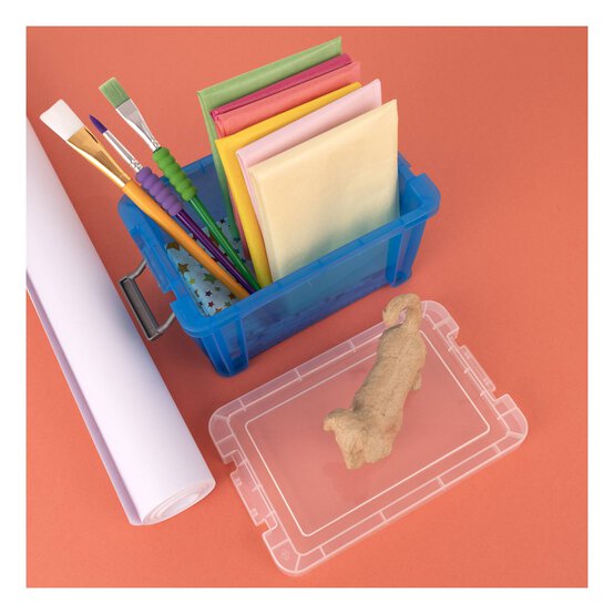 Whitefurze Allstore 1.7 Litre Transparent Blue Storage Box  image number 3