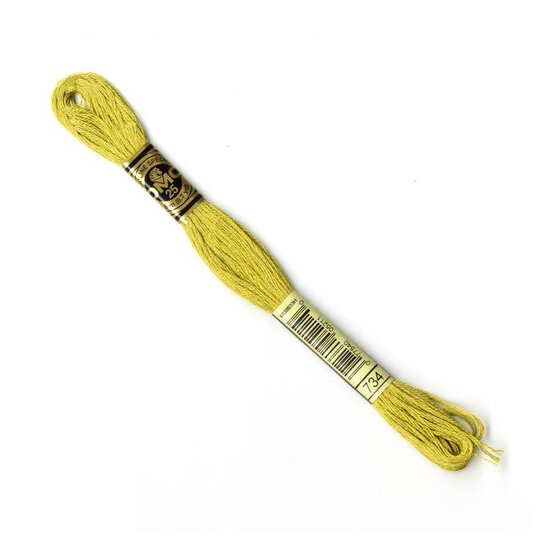 DMC Green Mouline Special 25 Cotton Thread 8m (734) image number 1