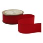 Red Grosgrain Ribbon 25mm x 5m image number 2