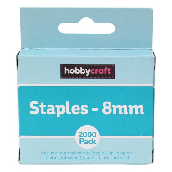 Staples 8mm 2000 Pack