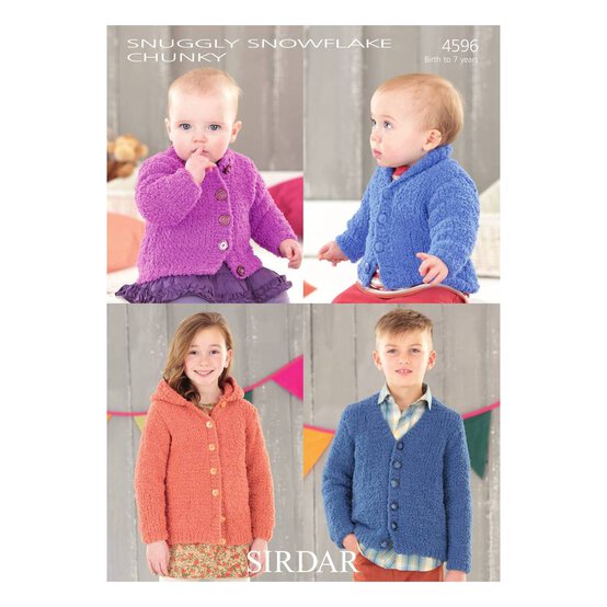 Sirdar Snowflake Chunky Cardigans Digital Pattern 4596 image number 1