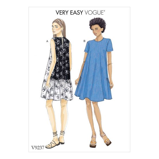 Vogue A-Line Dress Sewing Pattern V9237 (16-26) image number 1