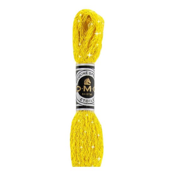 DMC Yellow Mouline Etoile Cotton Thread 8m (C444) image number 1