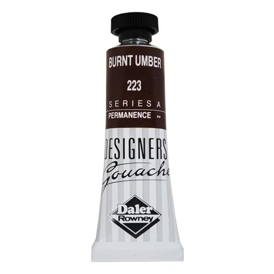 Daler Rowney Burnt Umber Designers' Gouache 15ml image number 1