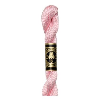 DMC Pink Pearl Cotton Thread Size 5 25m (963)