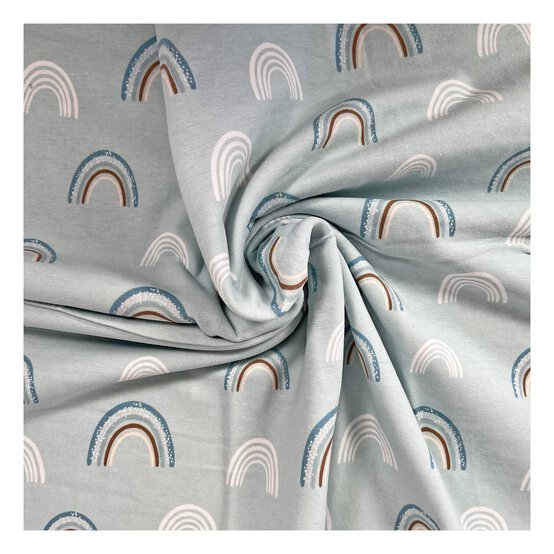 Rainbow Cotton Spandex Jersey Fabric by the Metre image number 1