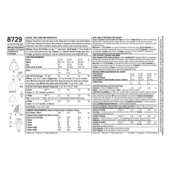 Simplicity Kids&rsquo; Cape Costume Sewing Pattern 8729 (S-L)