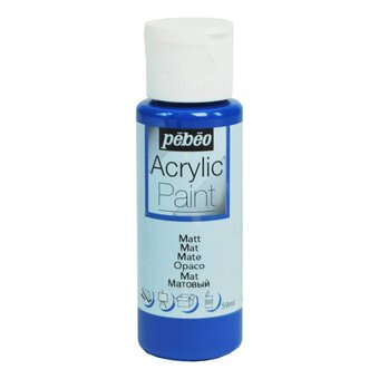 Pebeo King Blue Matt Acrylic Craft Paint 59ml
