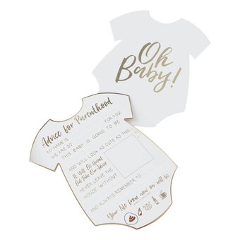 Ginger Ray Oh Baby Advice Cards 10 Pack