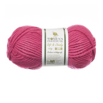 Women&rsquo;s Institute Pink Soft and Chunky Yarn 100g