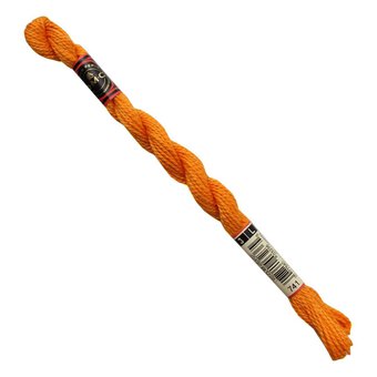 DMC Orange Pearl Cotton Thread Size 3 15m (741)
