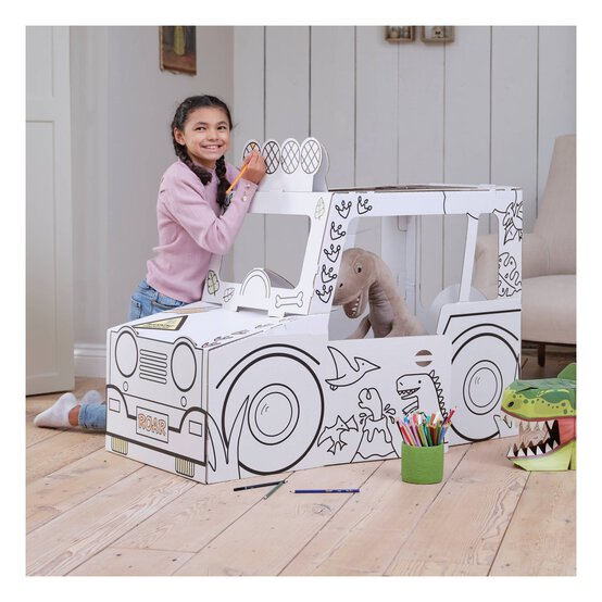 Colour-In Cardboard Dino Safari 4x4 image number 5