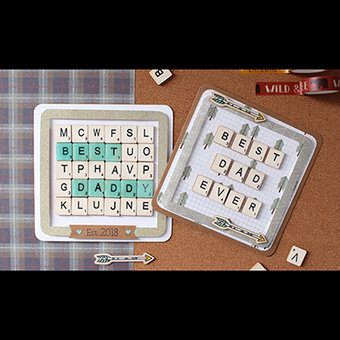 How to Make Father's Day Tile Letter Cards