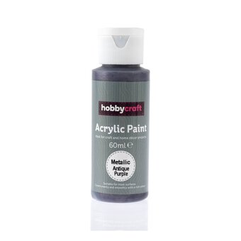 Metallic Antique Purple Acrylic Craft Paint 60ml
