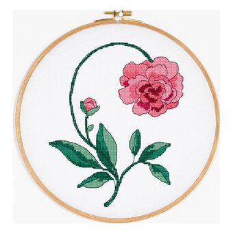 FREE PATTERN DMC Petticoat Peony Cross Stitch 0216
