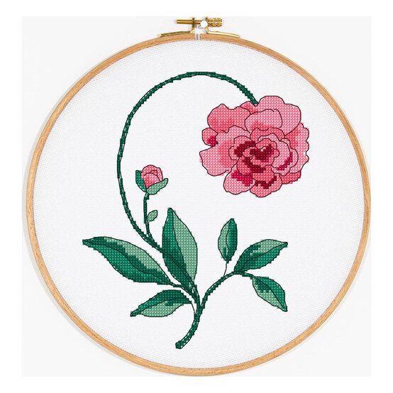 FREE PATTERN DMC Petticoat Peony Cross Stitch 0216 image number 2
