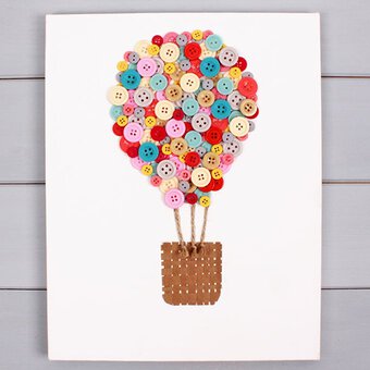 How to Make an Air Balloon Button Canvas