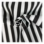 Black and White Stripe Polycotton Fabric by the Metre image number 1