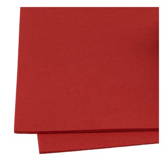 Red EVA Foam Sheet 22.5cm x 30cm