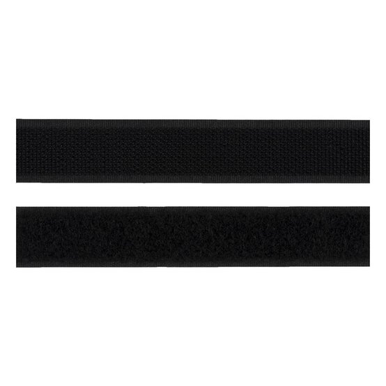 Milward Black Stick-On Hook and Loop Tape 20mm x 1m image number 2
