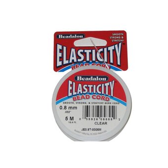 Beadalon Elasticity Bead Cord Reel 0.8mm x 5m