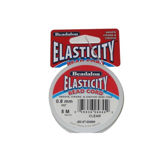 Beadalon Elasticity Bead Cord Reel 0.8mm x 5m image number 1