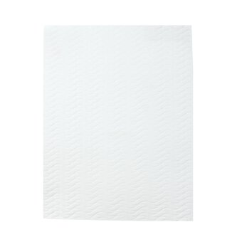 White Wavy Embossed EVA Foam Sheet 22.5cm x 30cm