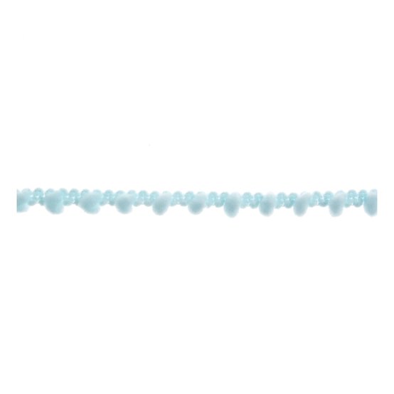 Light Blue 7mm Pom Pom Trim by the Metre image number 1