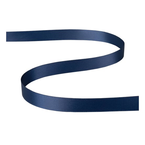Navy Blue Double-Faced Satin Ribbon 12mm x 5m image number 2