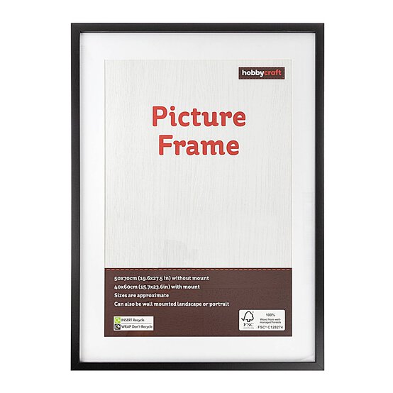 Black Picture Frame 50cm x 70cm image number 1