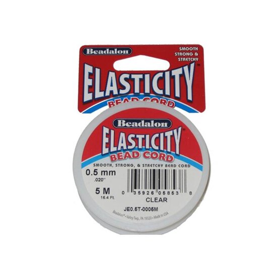 Beadalon Elasticity Bead Cord Reel 0.5mm x 5m image number 1