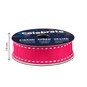 Hot Pink Grosgrain Running Stitch Ribbon 15mm x 4m image number 4