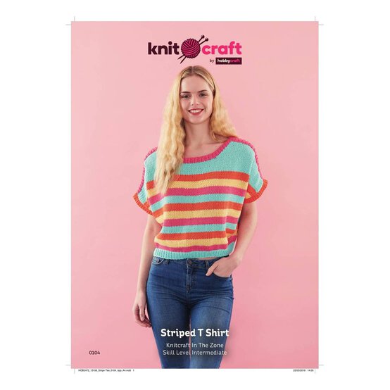 Knitcraft Striped T-Shirt Digital Pattern 0104 image number 1