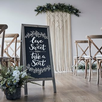 How to Decorate a Wedding Chalkboard