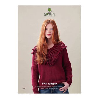 Women's Institute Vintage Frill Jumper Digital Pattern 0077