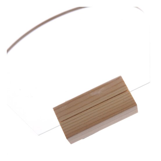 Clear Arch Acrylic Table Sign 20cm image number 3