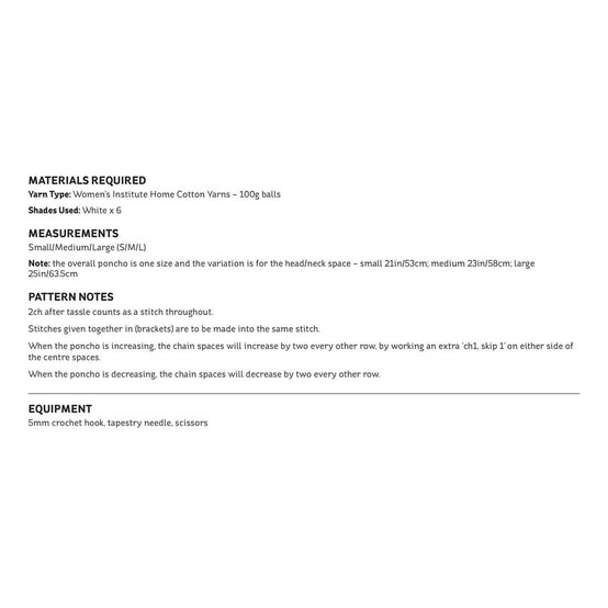 Women's Institute Vintage Peekaboo Poncho Digital Pattern 0080 image number 2