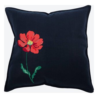 FREE PATTERN DMC Scarlet Peony Cross Stitch 0215