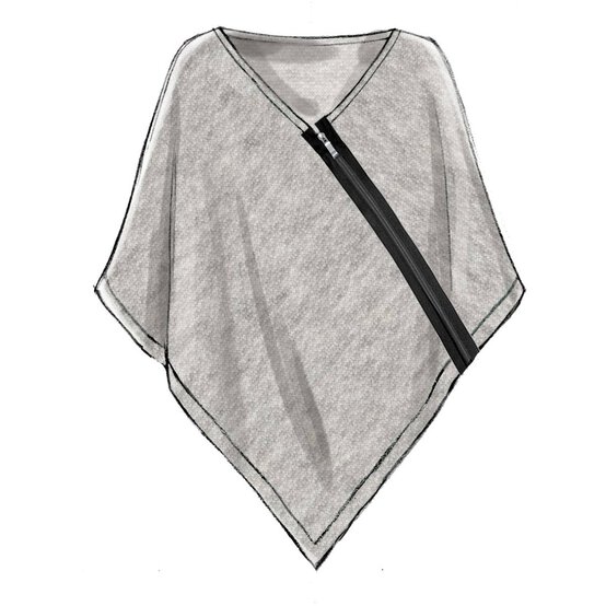 McCall&rsquo;s Poncho Sewing Pattern M7846 (L-XL) image number 4