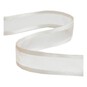 Ivory Organza Satin-Edged Ribbon 12mm x 5m image number 1